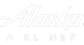 Alaska Airlines Logo - White